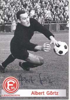 Albert Görtz  Legenden Fortuna Düsseldorf  Fußball Autogrammkarte original signiert 