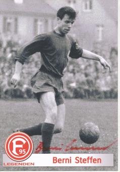 Bernhard Steffen  Legenden Fortuna Düsseldorf  Fußball Autogrammkarte original signiert 