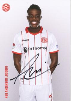 Anderson Lucoqui  2017/2018  Fortuna Düsseldorf  Fußball Autogrammkarte original signiert 