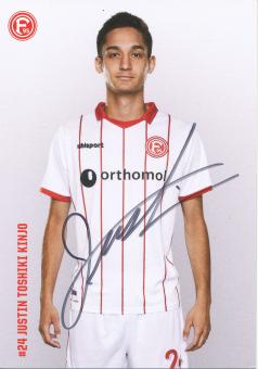 Justin Toshiki Kinjo  2017/2018  Fortuna Düsseldorf  Fußball Autogrammkarte original signiert 