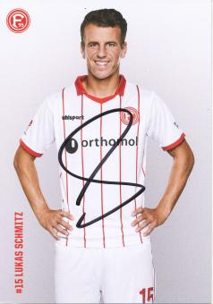 Lukas Schmitz  2017/2018  Fortuna Düsseldorf  Fußball Autogrammkarte original signiert 