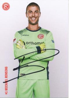 Michael Rensing  2017/2018  Fortuna Düsseldorf  Fußball Autogrammkarte original signiert 