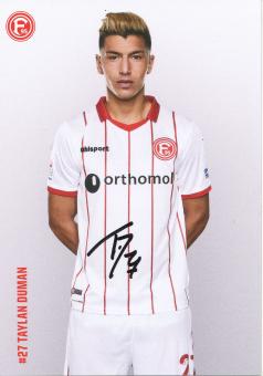 Taylan Duman  2017/2018  Fortuna Düsseldorf  Fußball Autogrammkarte original signiert 