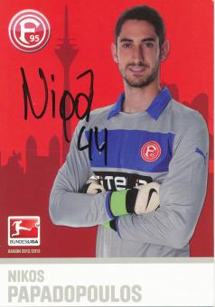 Nikos Papadopoulos  2012/2013  Fortuna Düsseldorf  Fußball Autogrammkarte original signiert 