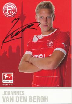 Johannes van den Bergh  2012/2013  Fortuna Düsseldorf  Fußball Autogrammkarte original signiert 