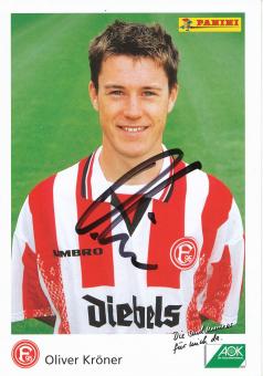 Oliver Kröner  1996/1997  Fortuna Düsseldorf  Fußball Autogrammkarte original signiert 