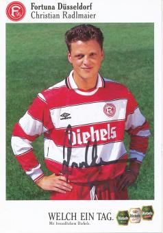 Christian Radlmaier  1995/1996  Fortuna Düsseldorf  Fußball Autogrammkarte original signiert 