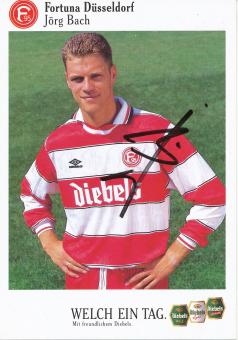 Jörg Bach  1995/1996  Fortuna Düsseldorf  Fußball Autogrammkarte original signiert 