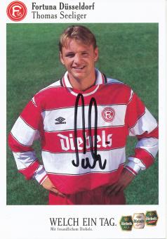 Thomas Seeliger  1995/1996  Fortuna Düsseldorf  Fußball Autogrammkarte original signiert 