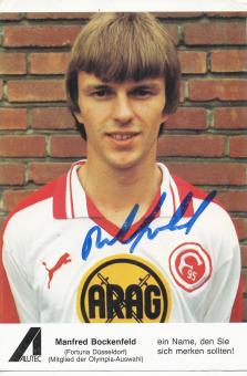 Manfred Bockenfeld  Fortuna Düsseldorf  Fußball Autogrammkarte original signiert 
