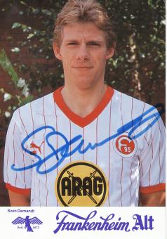 Sven Demandt  1985/1986  Fortuna Düsseldorf  Fußball Autogrammkarte original signiert 