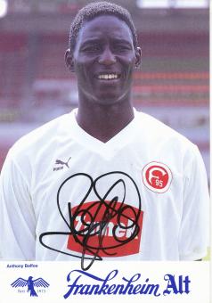Anthony Baffoe  1989/1990  Fortuna Düsseldorf  Fußball Autogrammkarte original signiert 