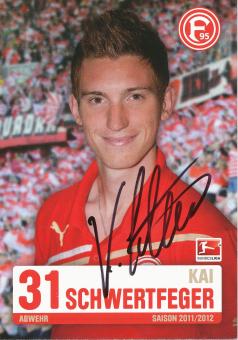 Kai Schwertfeger  2011/2012  Fortuna Düsseldorf  Fußball Autogrammkarte original signiert 