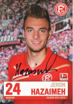 Jeron Hazaimeh  2011/2012  Fortuna Düsseldorf  Fußball Autogrammkarte original signiert 