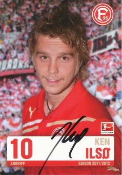 Ken Ilso   2011/2012  Fortuna Düsseldorf  Fußball Autogrammkarte original signiert 