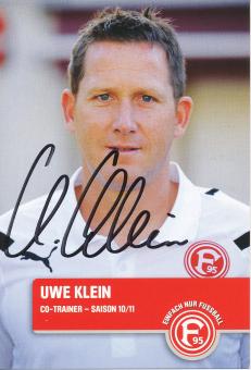 Uwe Klein   2010/2011  Fortuna Düsseldorf  Fußball Autogrammkarte original signiert 