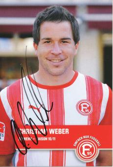 Christian Weber   2010/2011  Fortuna Düsseldorf  Fußball Autogrammkarte original signiert 