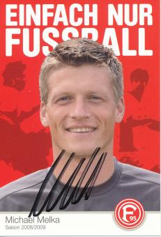Michael Melka   2008/2009  Fortuna Düsseldorf  Fußball Autogrammkarte original signiert 