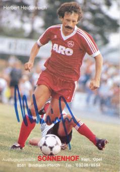 Herbert Heidenreich   FC Nürnberg  Fußball Autogrammkarte original signiert 