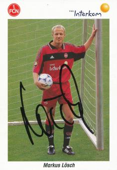 Markus Lösch  1999/2000  FC Nürnberg  Fußball Autogrammkarte original signiert 