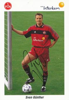 Sven Günther  1999/2000  FC Nürnberg  Fußball Autogrammkarte original signiert 