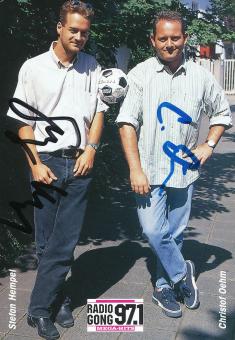 Christof Oehm & Stefan Hempel  1996/1997  FC Nürnberg  Fußball Autogrammkarte original signiert 