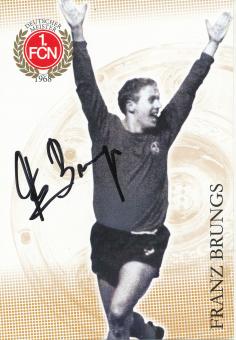 Franz Brungs  Legenden  FC Nürnberg  Fußball Autogrammkarte original signiert 