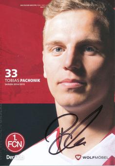 Tobias Pachonik  2014/2015  FC Nürnberg  Fußball Autogrammkarte original signiert 
