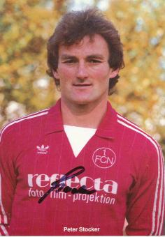Peter Stocker  1981/1982  FC Nürnberg  Fußball Autogrammkarte original signiert 