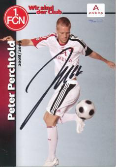 Peter Perchtold  2008/2009  FC Nürnberg  Fußball Autogrammkarte original signiert 