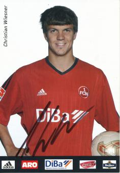 Christian Wiesner  2003/2004  FC Nürnberg  Fußball Autogrammkarte original signiert 
