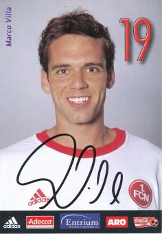 Marco Villa  2002/2003  FC Nürnberg  Fußball Autogrammkarte original signiert 
