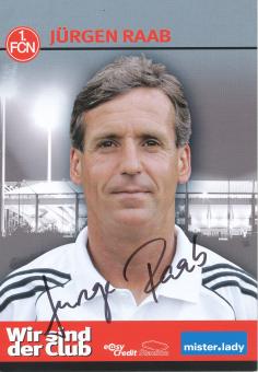 Jürgen Raab  2006/2007  FC Nürnberg  Fußball Autogrammkarte original signiert 