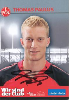 Thomas Paulus  2006/2007  FC Nürnberg  Fußball Autogrammkarte original signiert 