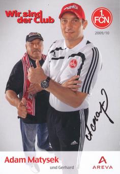 Adam Matysek  2009/2010  FC Nürnberg  Fußball Autogrammkarte original signiert 