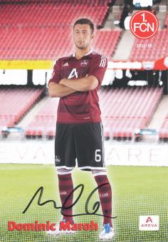 Dominic Maroh  2011/2012  FC Nürnberg  Fußball Autogrammkarte original signiert 