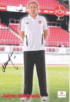 Adam Matysek  2011/2012  FC Nürnberg  Fußball Autogrammkarte original signiert 