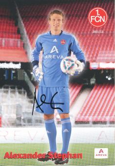 Alexander Stephan  2011/2012  FC Nürnberg  Fußball Autogrammkarte original signiert 