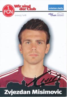 Zvjezdan Misimovic  2007/2008  FC Nürnberg  Fußball Autogrammkarte original signiert 