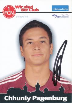 Chhunly Pagenburg  2007/2008  FC Nürnberg  Fußball Autogrammkarte original signiert 