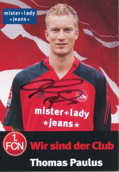 Thomas Paulus  2005/2006  FC Nürnberg  Fußball Autogrammkarte original signiert 