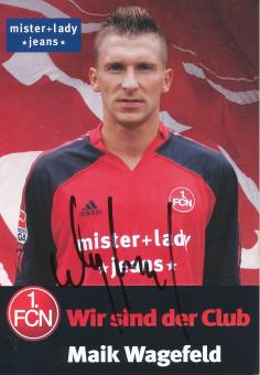 Maik Wagefeld  2005/2006  FC Nürnberg  Fußball Autogrammkarte original signiert 