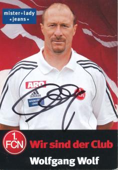 Wolfgang Wolf  2005/2006  FC Nürnberg  Fußball Autogrammkarte original signiert 