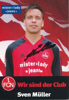 Sven Müller  2005/2006  FC Nürnberg  Fußball Autogrammkarte original signiert 