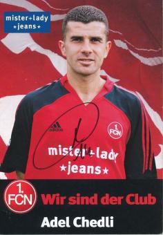 Adel Chedli  2005/2006  FC Nürnberg  Fußball Autogrammkarte original signiert 