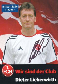 Dieter Lieberwirth  2005/2006  FC Nürnberg  Fußball Autogrammkarte original signiert 