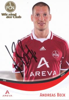 Andreas Beck  2010/2011  FC Nürnberg  Fußball Autogrammkarte original signiert 