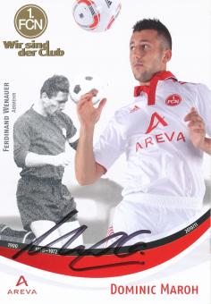 Dominic Maroh  2010/2011  FC Nürnberg  Fußball Autogrammkarte original signiert 