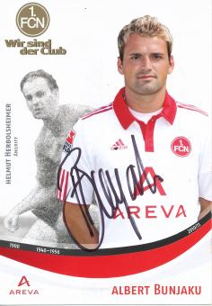 Albert Bunjaku  2010/2011  FC Nürnberg  Fußball Autogrammkarte original signiert 