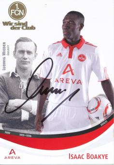 Isaac Boakye  2010/2011  FC Nürnberg  Fußball Autogrammkarte original signiert 